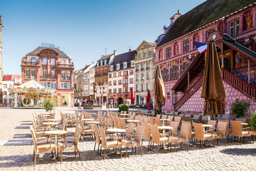 Place dans le centre ville de Mulhouse